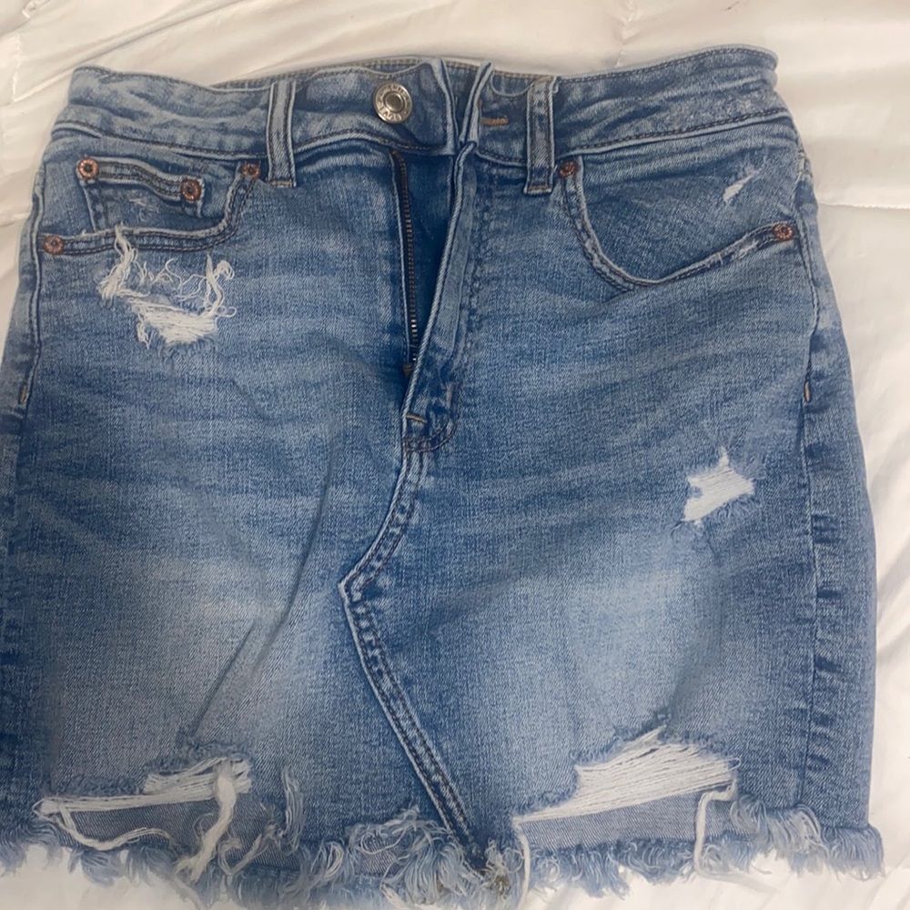 American eagle denim skirt size 6